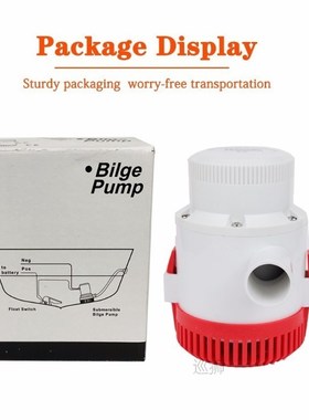 3700gph Large Flow Dc 12v 24v Bilge Pump Electric Water Pump