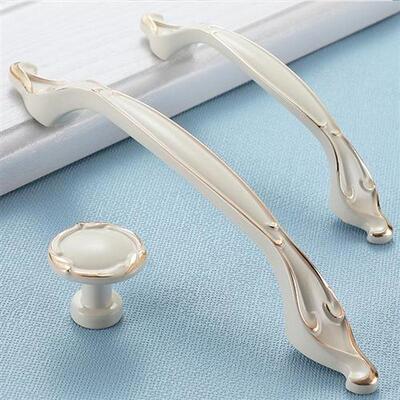 Lvory White Cabinet Handles Cabinet Knobs For Furniture Kitc