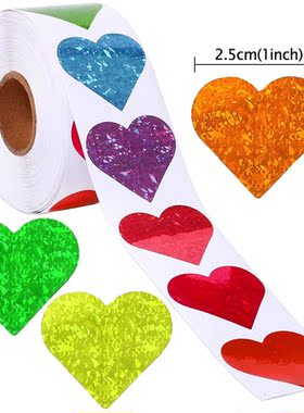 8 Patterns Heart shape Love Valentine's Day stickers Wed