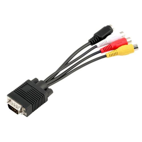 Hot selling ! VGA SVGA to S-VIDEO 3 RCA Female Converter Cab