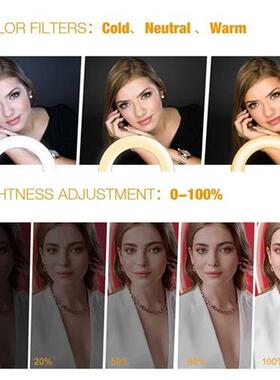 LED Ring Light 10-inch with Tripod Stand Selfie Ringlight Vi