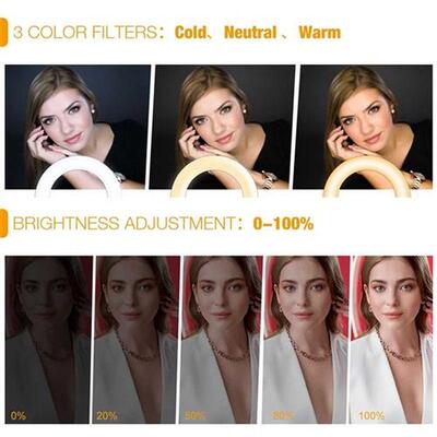 LED Ring Light 10-inch with Tripod Stand Selfie Ringlight Vi