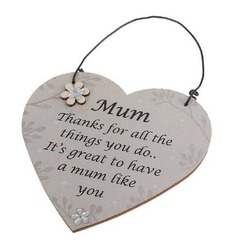 Mum Thanks for all the things you do.. Wall Door Wooden