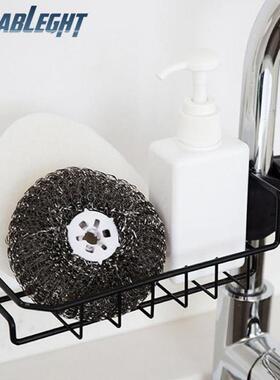 Recableght Sink Faucet Holder Sponge Brush Soap Drainer Shel