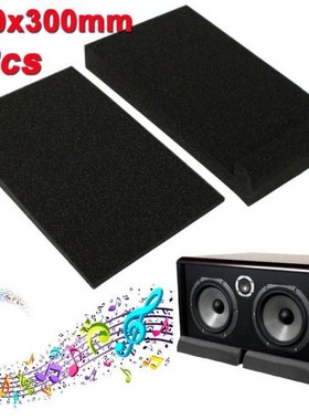 2PCS/Set Black Soundproofing Foam 30x20x4.5cm 适用于 Recordi