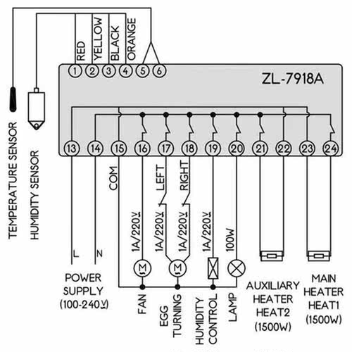 Zl-7918A,100-240Vac,Multifunction Automatic Incubator,Incuba
