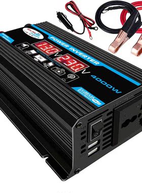 4000W 12V to 220V/110V LED Car Power Inverter Converter Char