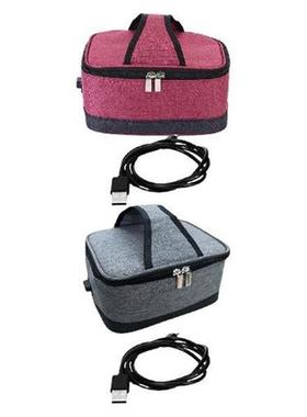 USB Lunch Box Packet Electric Heated Lunch Box with Zipper
