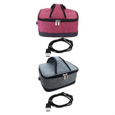 USB Lunch Box Packet Electric Heated Lunch Box with Zipper