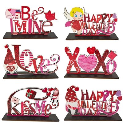 Valentine's Day Wooden Crafts Decor New Love Kiss Cupid