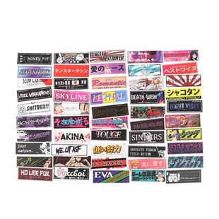 50Pcs/pack Racing Style JDM Sticker For Suitcase Skateboard