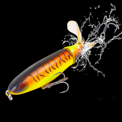 1 Pcs 10cm/14cm Topwater Fishing Lure Whopper Popper Artific