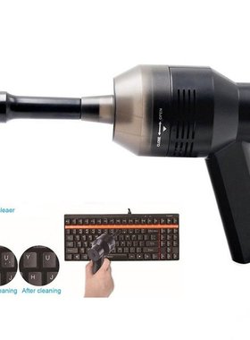 Black Keyboard Desk Vacuum Cleaner Handheld USB Recharg