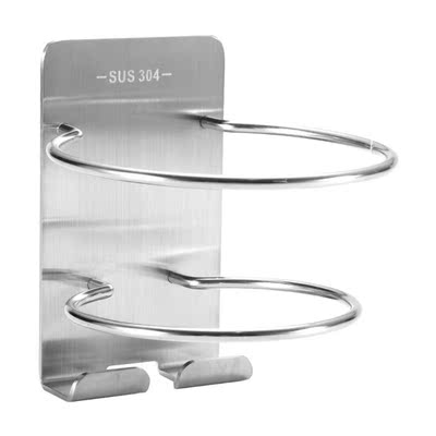 Self Adhesive Hair Dryer Holder Rack Stainless Steel Blower
