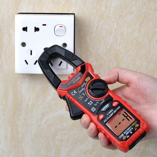 HT206 AC DC Digital Clamp Meter Multimeter Pinza Amperimetri