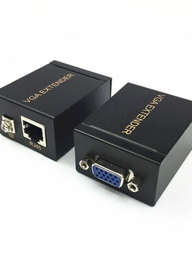 2Pcs 60M VGA Extender to Lan Ethernet Adapter Amplifier VGA