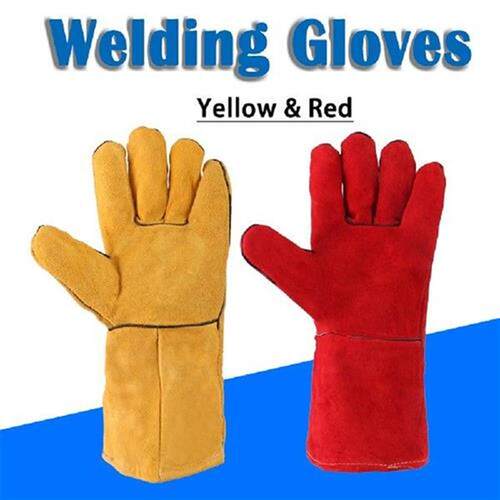 Tig Mig Leather Welding Gloves Heat Resistant Welder