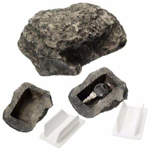 Outdoor Muddy Mud Spare Key House Safe  Hide Security Rock S