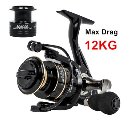 2021 New Spinning reels 12KG Max Drag Carrete de pesca 5.2:1