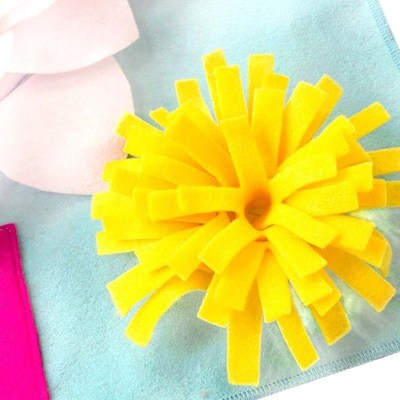 Flower Shape Pet Snuffle Feeding Mat Washable Dog Puzzle Toy