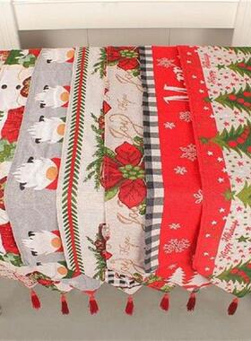 Table Runner with Tassels Washable Anti-shrink Heat