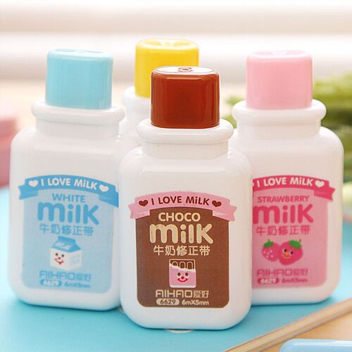 Correction Tape Liquid Opaque Modify Fluid White Milk Style