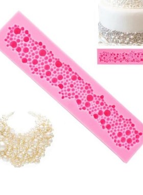 Hot Pearls Fondant Cake Mould New Design 3D Round Silicone B