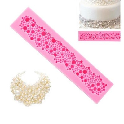 Hot Pearls Fondant Cake Mould New Design 3D Round Silicone B