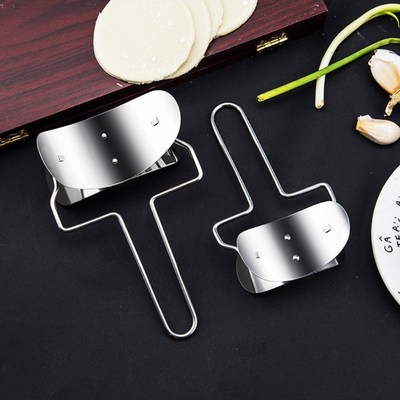 2pcs Stainless Steel Dumpling Maker Set Dough Cutter Dumplin