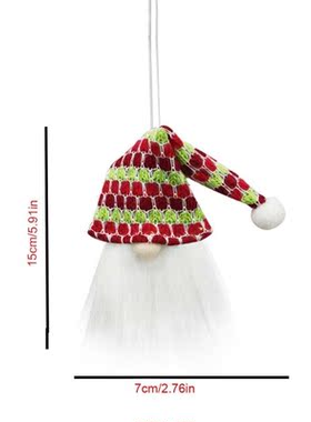 6Pack Christmas Gnome Wine Bottle Cover Santa Hat  Xmas tree