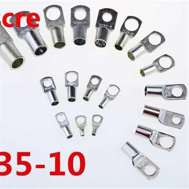 SC 5-10 5mm2 10mm Bolt Hole Tinned Copper Cable lugs Batte
