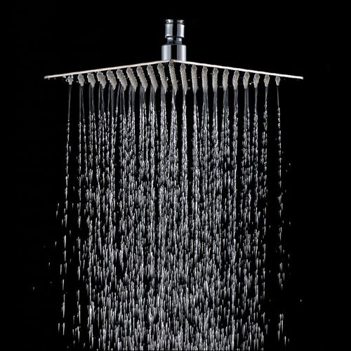 20x20cm 8 Square Stainless Steel Rain Shower Head Rainfall B