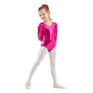 AOYLISEY Ballet DanceShinny Metallic Leotards for Girls Gymn