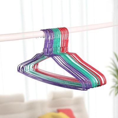 10pcs Multifunctional Plastic Hanger Wardrobe Clothes Coat H