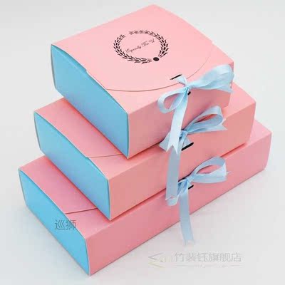 10 Pcs Wedding Gift Box Kraft Paper Cake Boxes Packaging wit