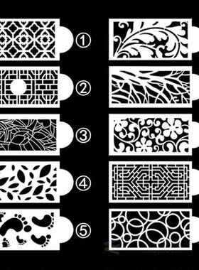 New 10Pcs Cake Stencil Durable Smooth Decorating Tool Baking
