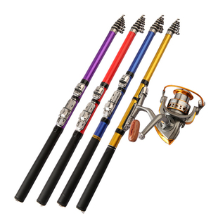 Tail Fishing Rod Small Rock Portable Soft FRP Telescopic