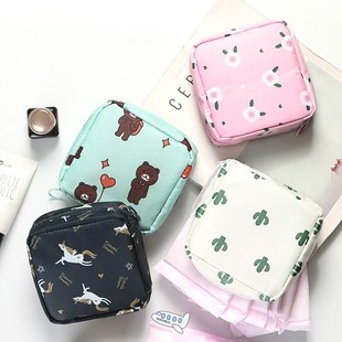 Waterproof Tampon Storage Bag Cute Sanitary Pad Pouches Port