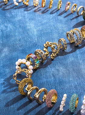 2022 New Fashion Pearl Ear Cuff Bohemia Stackable C Shaped C