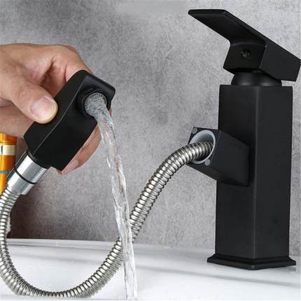 Bathroom Kitchen Basin Faucet 304 Stainless steel Pull Out S