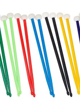 Felt Nylon Double Drum Sticks Soft Wool Percussion Practice
