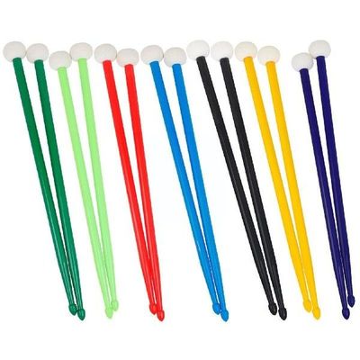 Felt Nylon Double Drum Sticks Soft Wool Percussion Practice