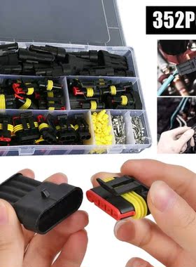 352pcs 1/2/3/4 Pin Way Super Seal Car Waterproof Electrical