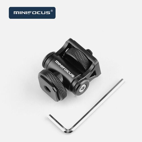 Video Monitor Cold Shoe Mount Adapter Holder Bracket 180&deg