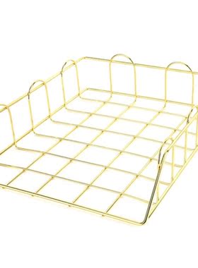 Metal Desk Tray Paper Sorter Desktop Holder for File Mails L