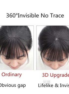 Neat Bangs Clip In Hair Extensions Remy Human Hair Bangs Top