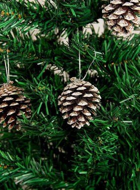New 6Pcs Christmas Pine Cones Baubles Xmas Tree Decorations
