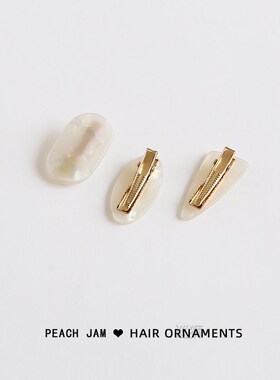 Simple merman hair clip bangs fashion side clip Japanese lov