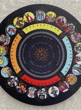 22x22cm Rubber Pendulum Divining Mat Altar Tarot Table