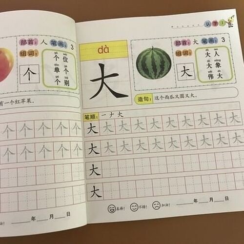6 Copybooks Chinese Character Calligraphy Stroke Auto Dry Re